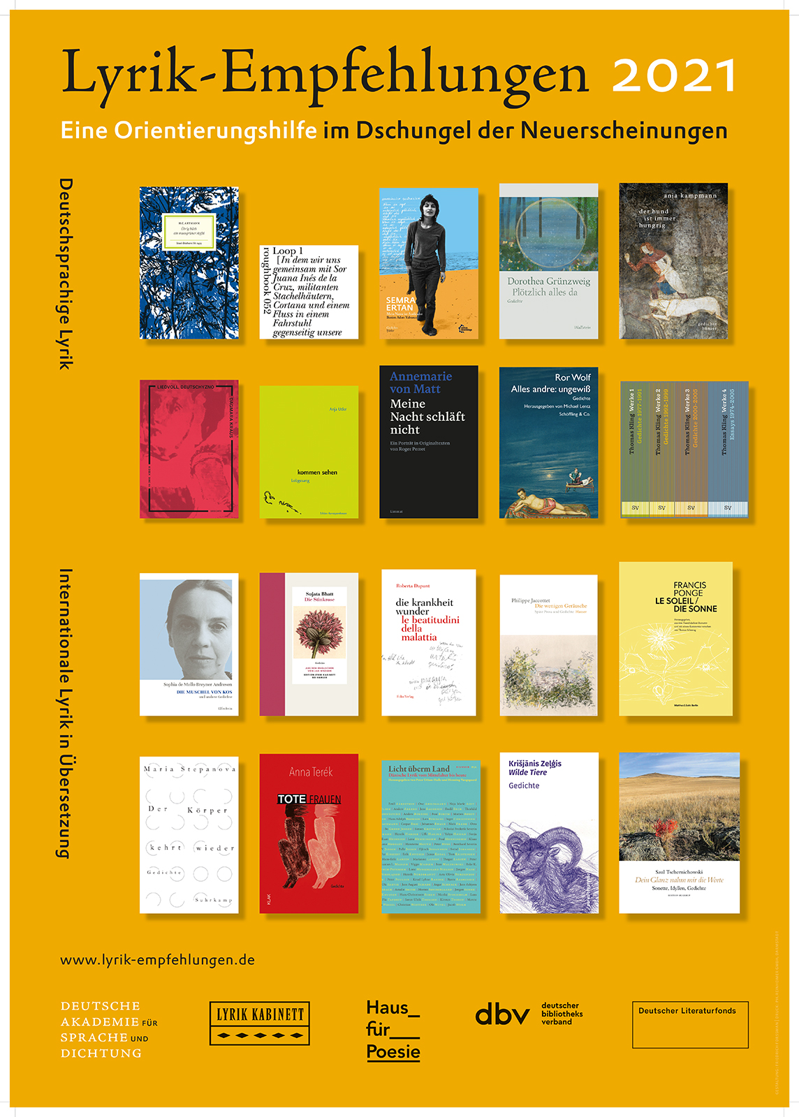 Plakat-Präsentation zum Welttag der Poesie